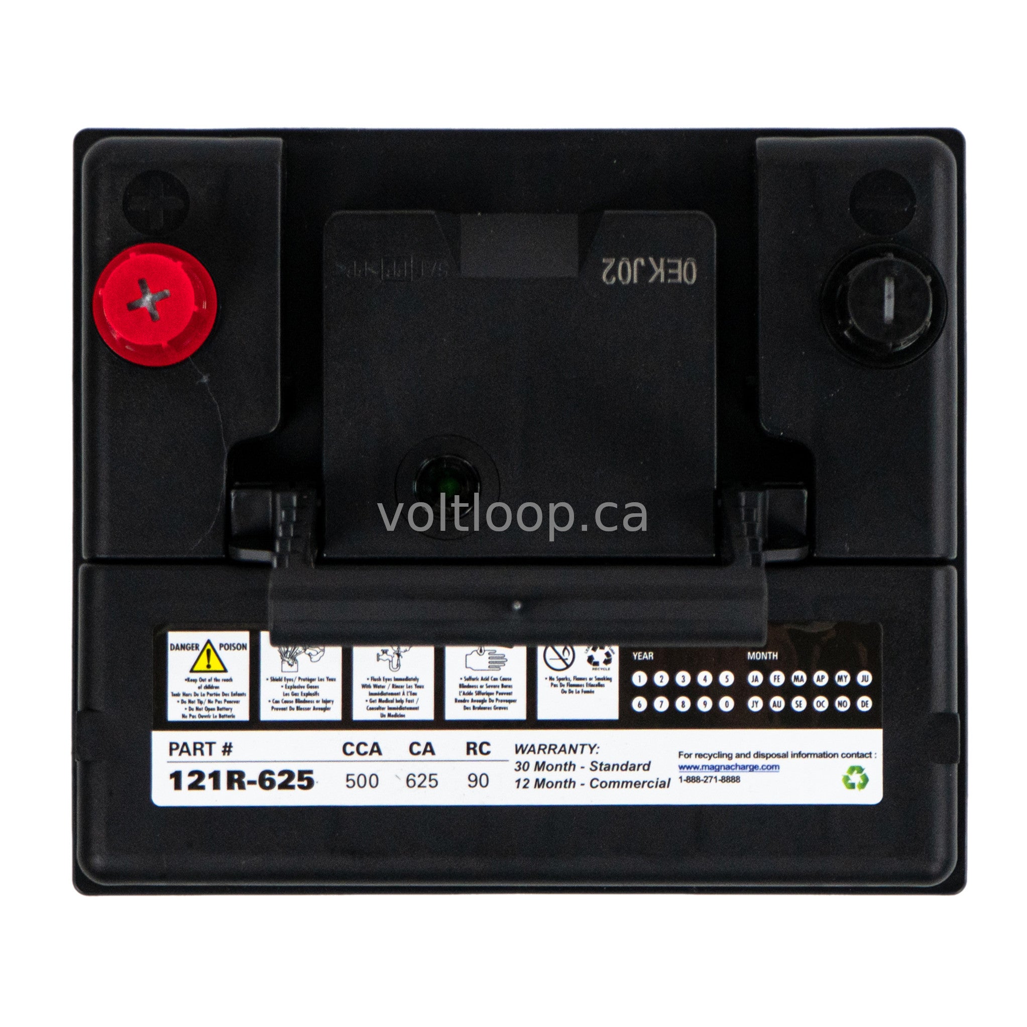 Magnacharge 121R-625 Group 121R Car Battery