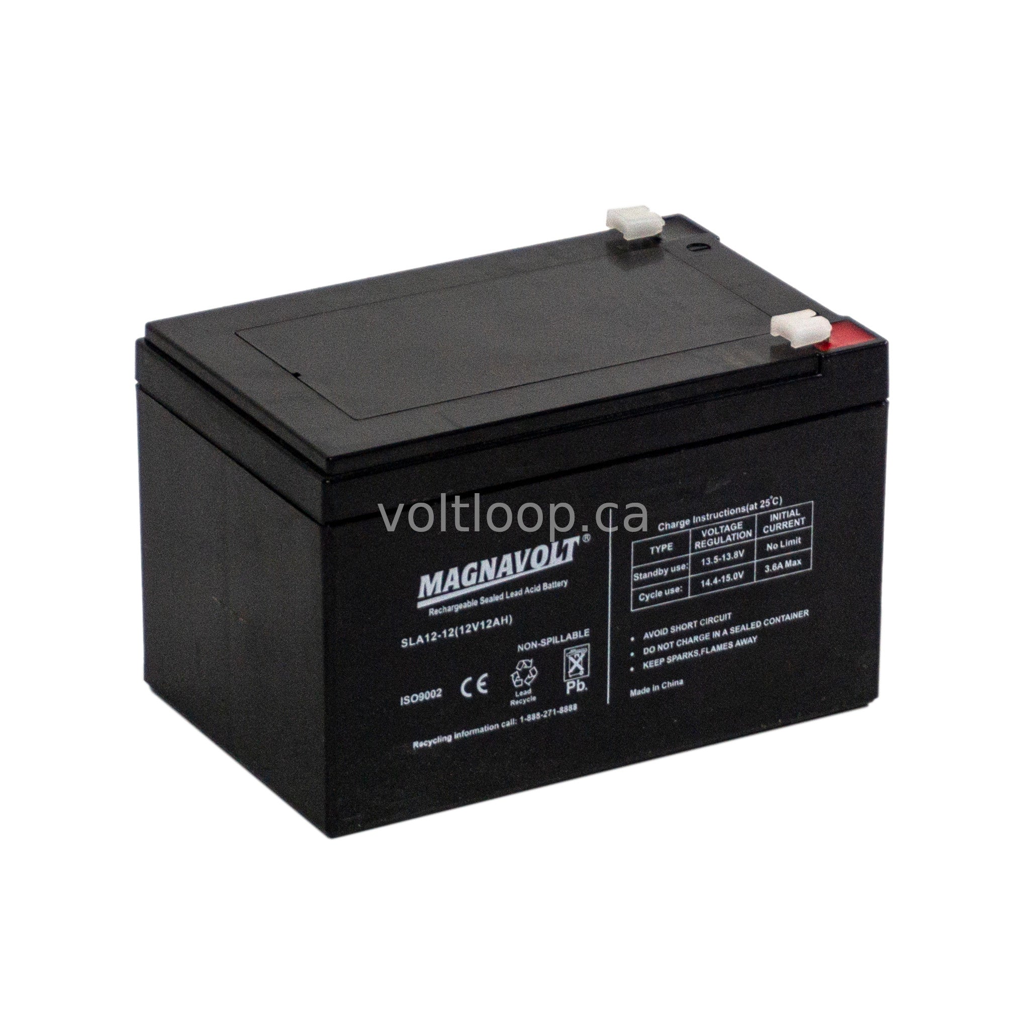 Magnavolt SLA12-12 12V 12 Ah Sealed Lead Acid Battery